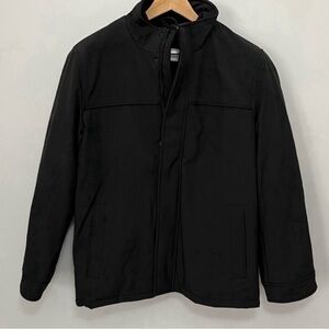 NWT Dockers 3 in 1 Men Black Water Resistant Fleece Lined Jacket Coat  Small